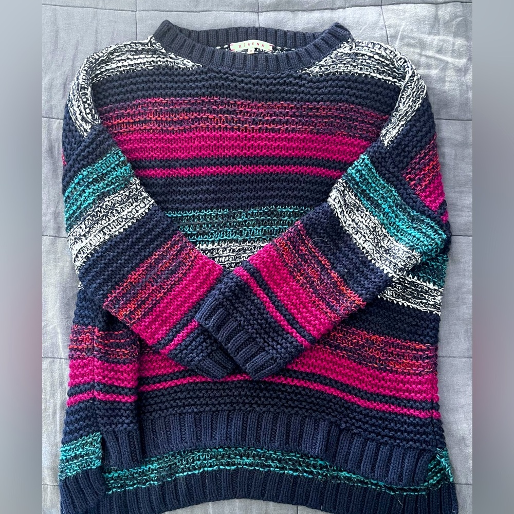 NWOT Gorgeous Xirena fall colors alpaca sweater M